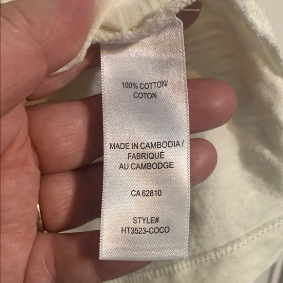 Ricki's Off White Boxy Cap Sleeve Cotton T-Shirt - Picture 4 of 9